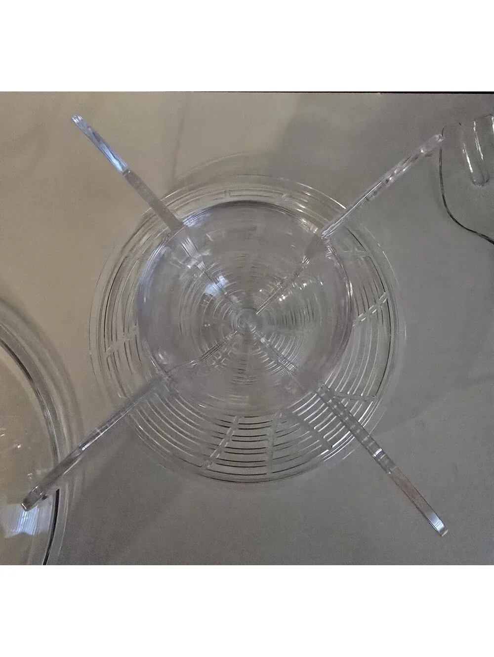 Prodyne Acrylic Salad on Ice with Fruit Insert with Utensils and Dome Lid
